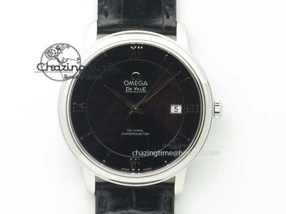 0407 Trendy Planet Ocean 43.5mm SS VSF 1:1 Best Edition Black Ceramic Bezel and Dial on SS Bracelet A8900 Super Clone 7973